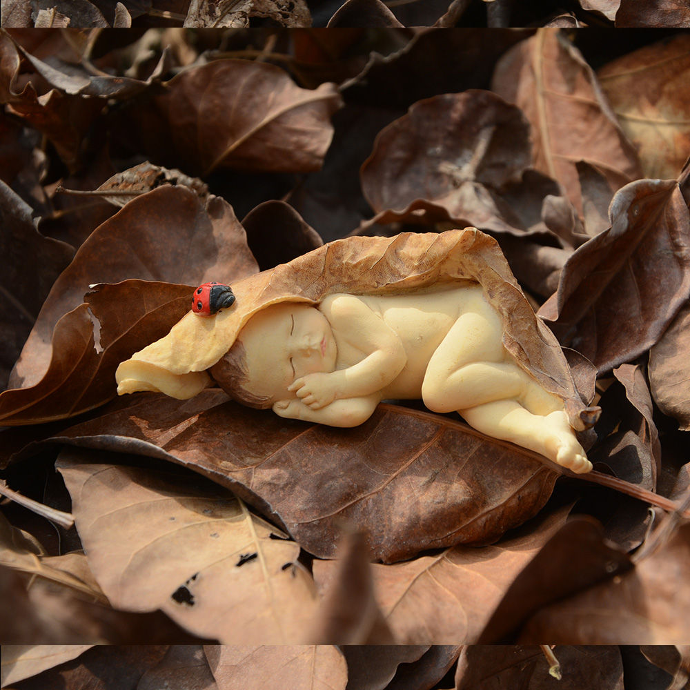 Plant Parents - Figurine d'ange en forme de feuille
