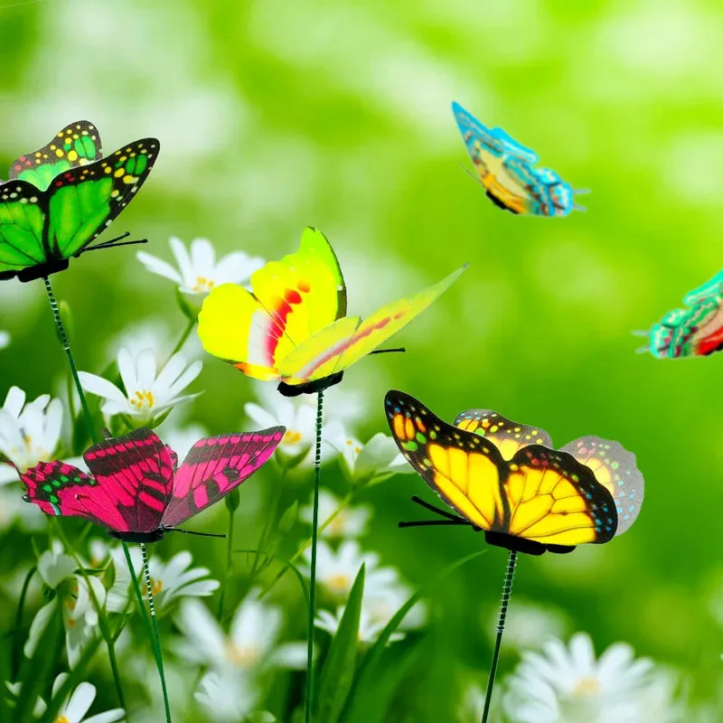Plant Parents - 5-30 Pièces Papillons Colorés Fantaisistes pour
