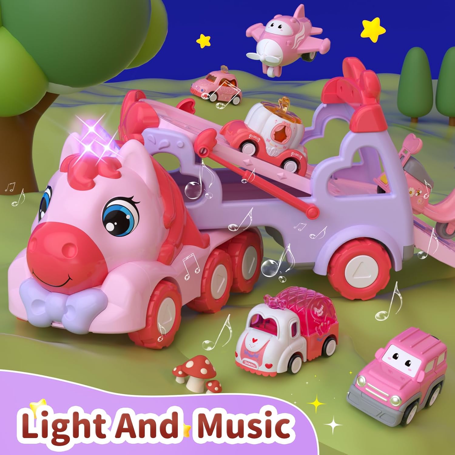 Philodendron Pink Princess - Camion de transport de jouets pour