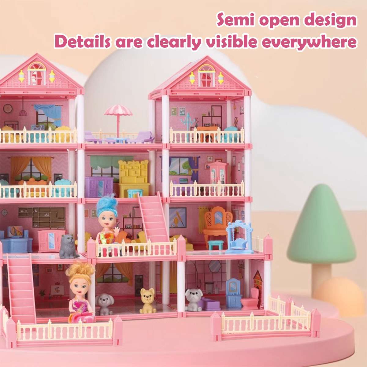 Maison de poupée pour filles,  - Philodendron Pink Princess avis et prix
