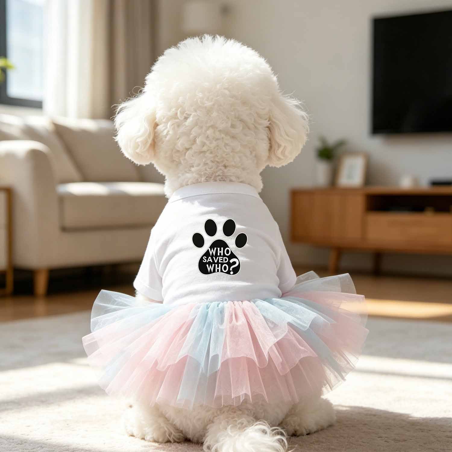 Robe pour chien en tulle impri - Philodendron Pink Princess avis et prix