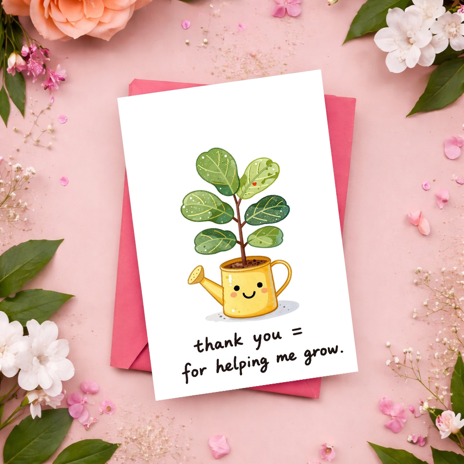 1 Carte de Remerciement Douce  - Plant Parent Pot avis et prix