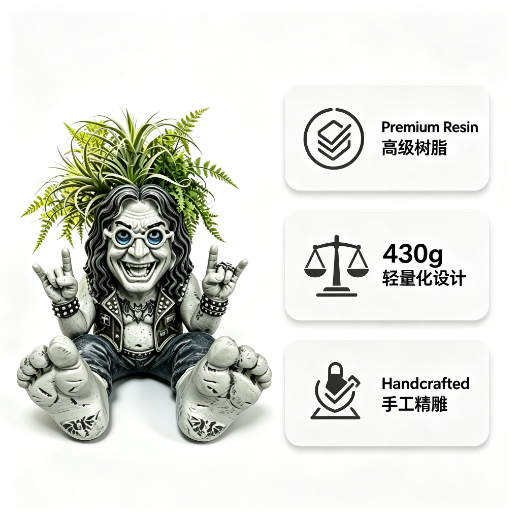 Pot de fleurs en résine Ozzy O - Plant Parents avis et prix